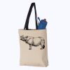 11L Canvas Tote with Contrast-Color Handles Thumbnail